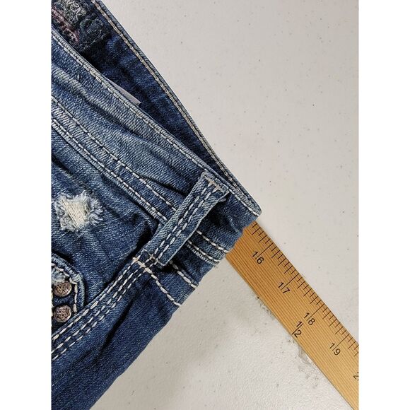 Silver Aiko Baby Boot Distressed Jeans - 27 x 33 - Picture 3 of 8